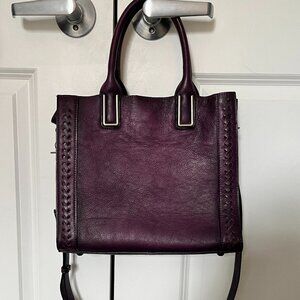 LRTO Eggplant Crossbody Satchel